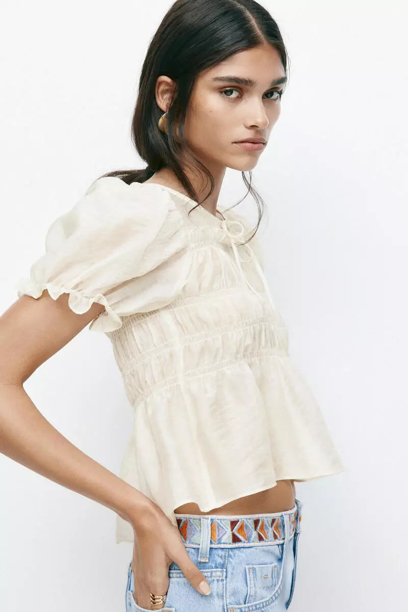 Smocked blouse