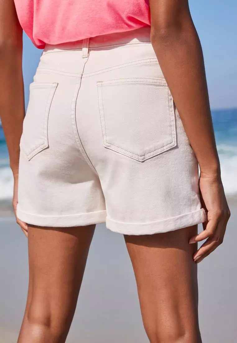 Next white shorts online