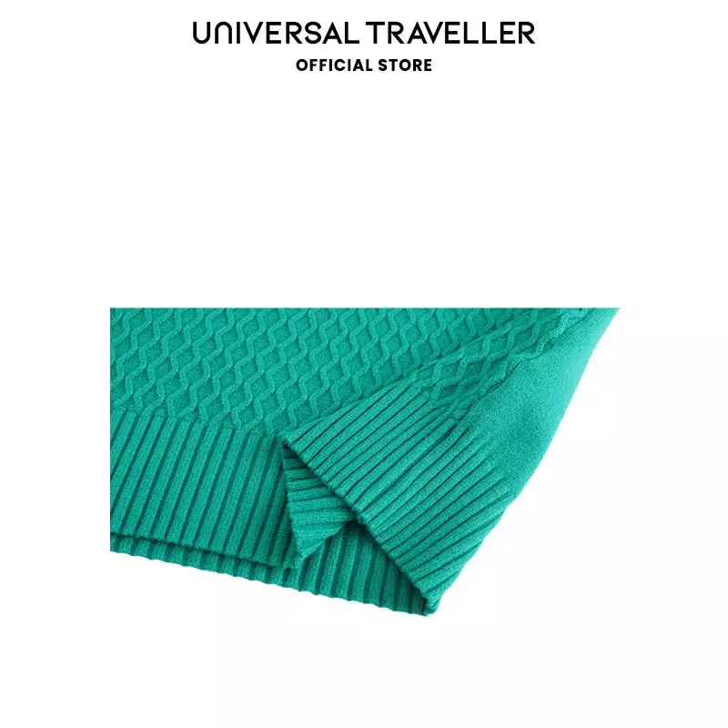 Universal Traveller Mock Neck Knitted Sweater KSW23123