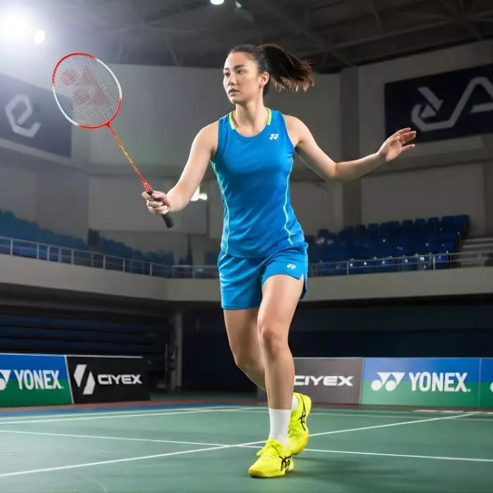 Paket Lengkap Pemula Raket Badminton Yonex GR303 Merah dan Shuttlecock Adidas TS3 Nylon Isi 6