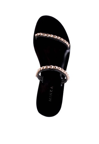 Jual Minka Vala Gold Chain Sandal Original Zalora Indonesia