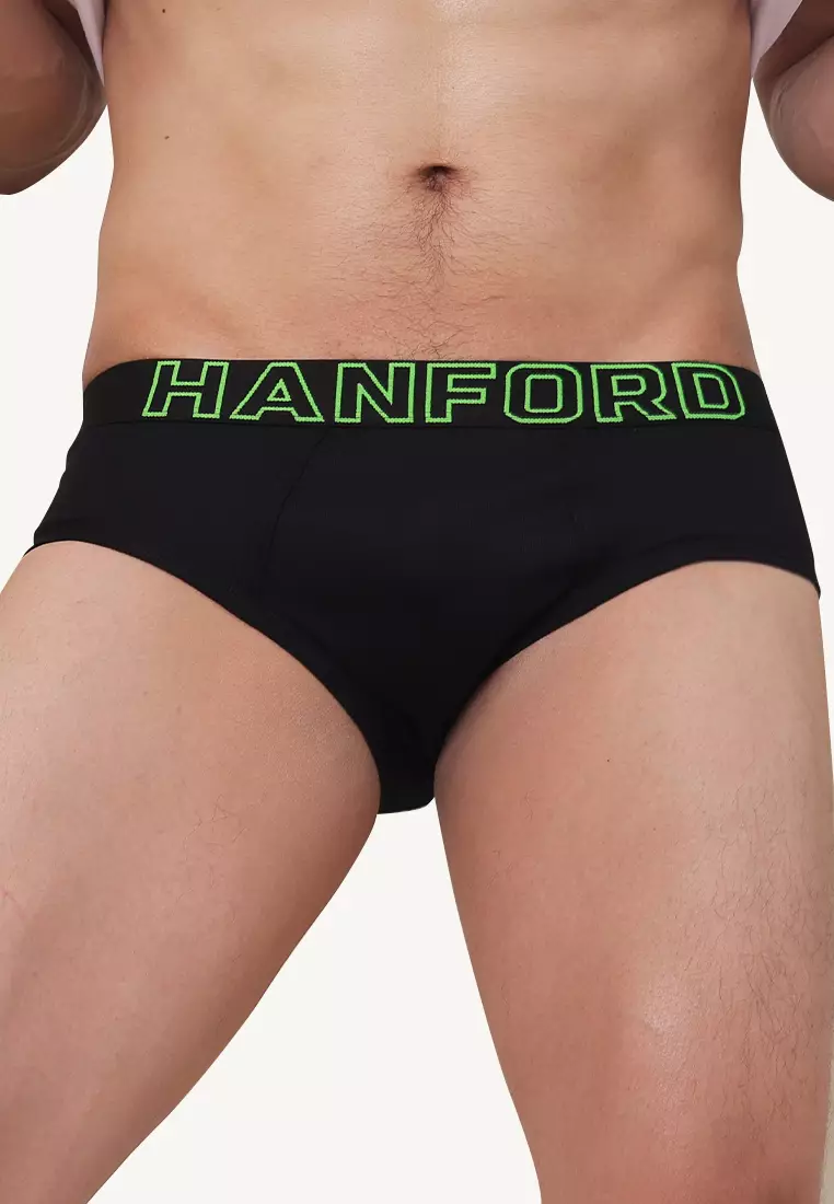 Premium Ribbed Cotton Modern Hipster Men's Briefs Neon Collection - Assorted (3in1 Pack)