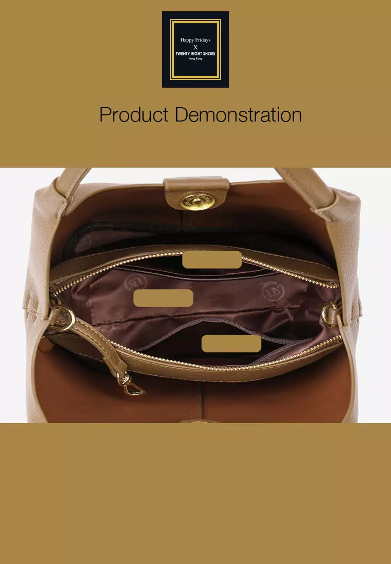 Versatile Faux Leather Bucket Bag JW HD-2798