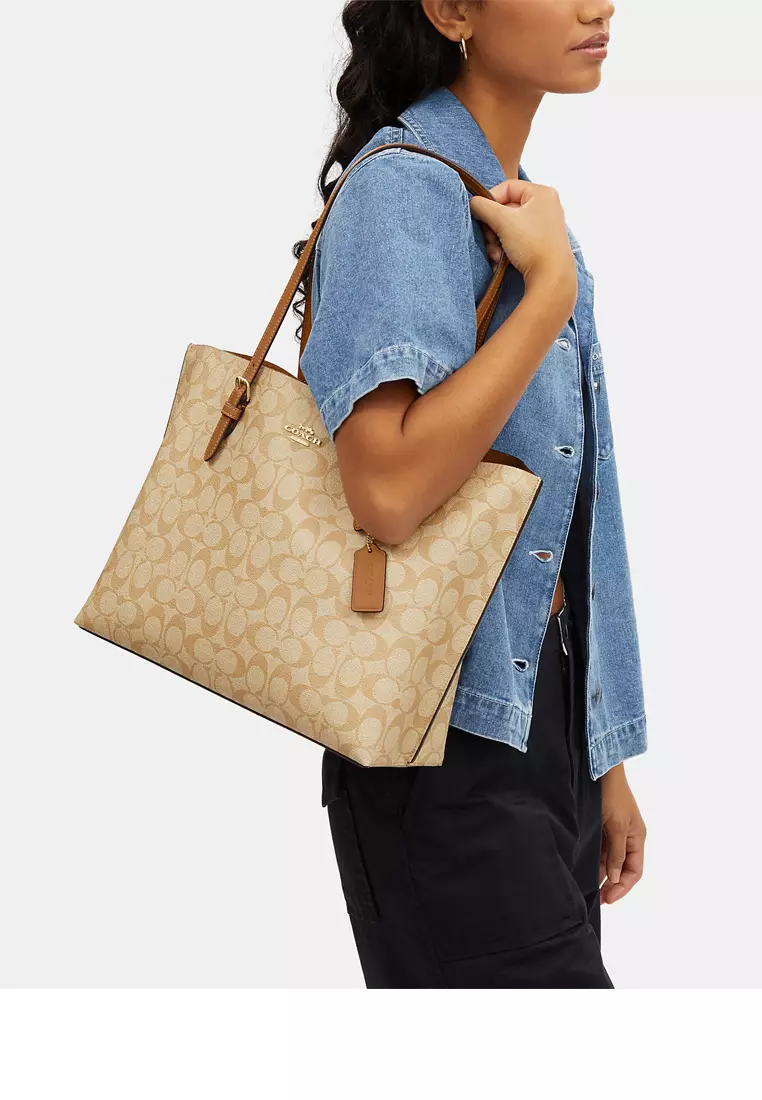 COACH Mollie Tote In Signature Canvas