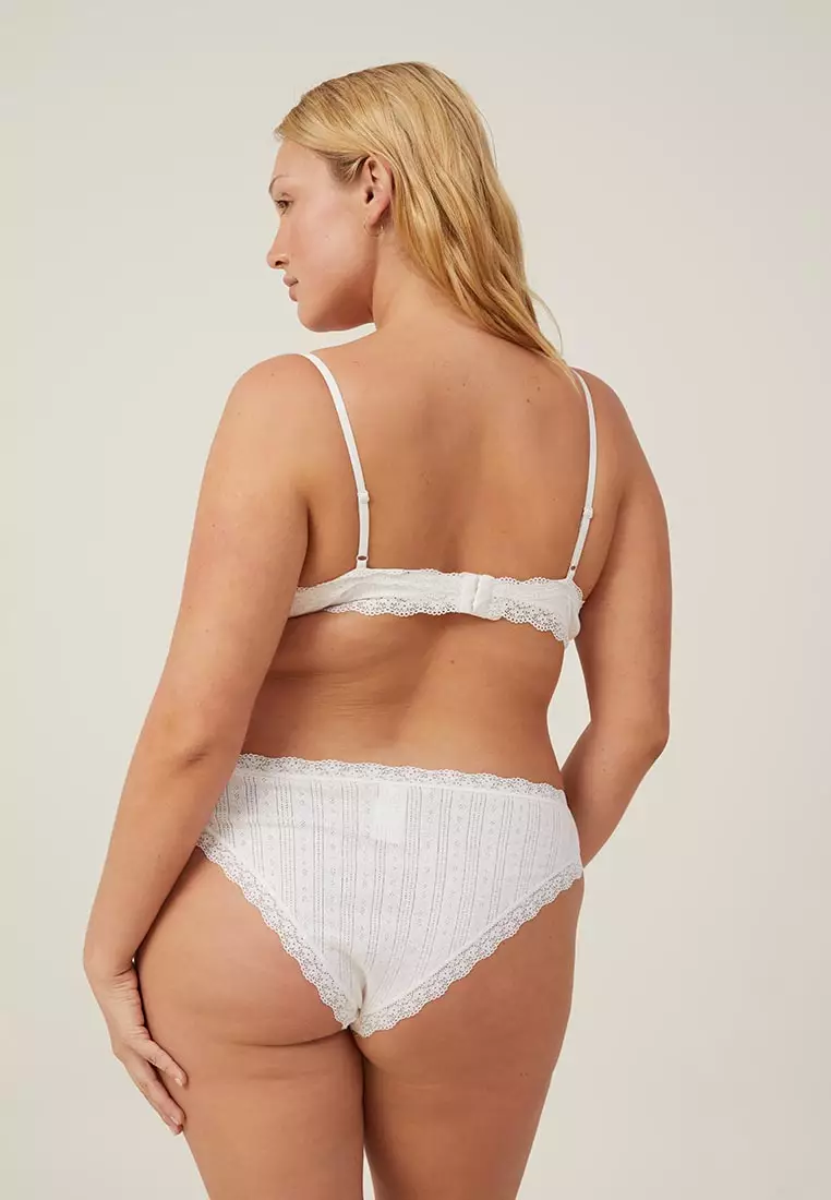 蕾絲三角形有墊胸圍