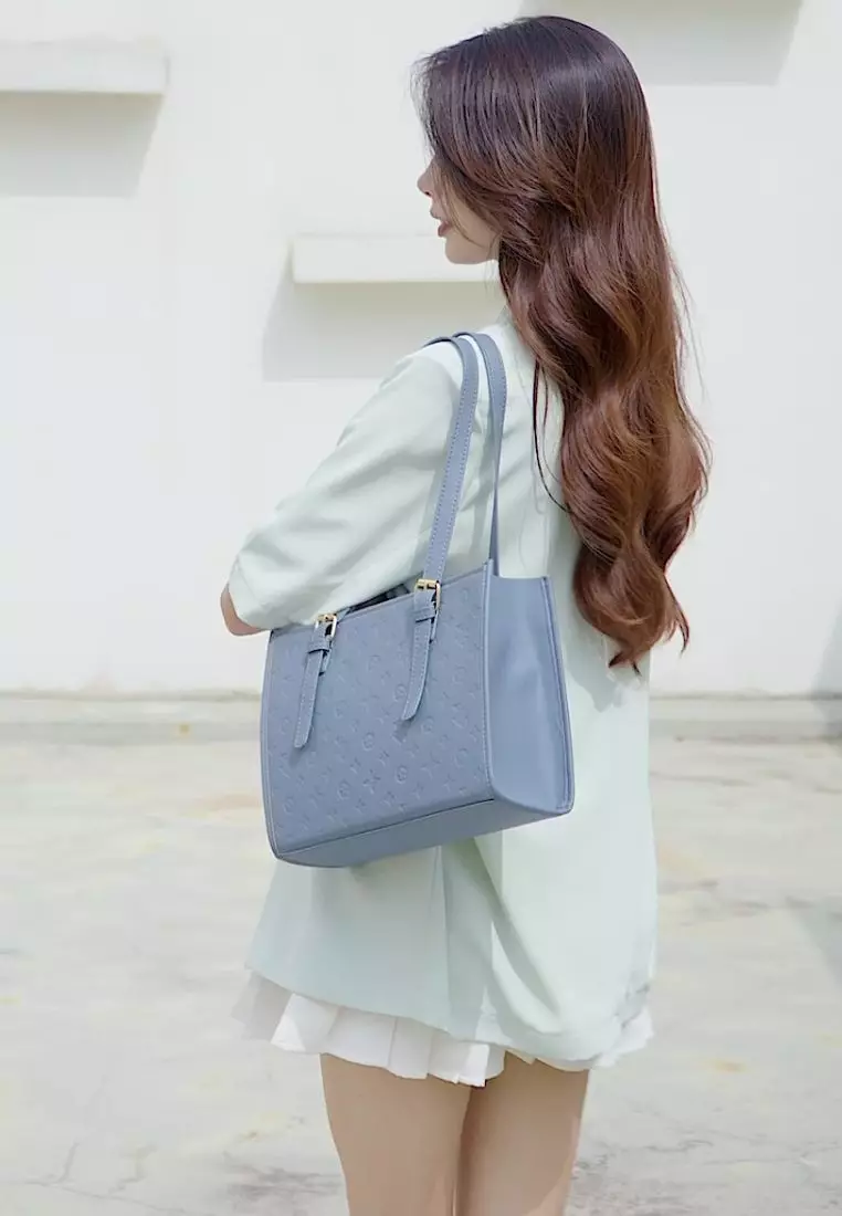 Jual Swiss Polo Women's Monogram Tote Bag Shoulder Bag (Tas Tote