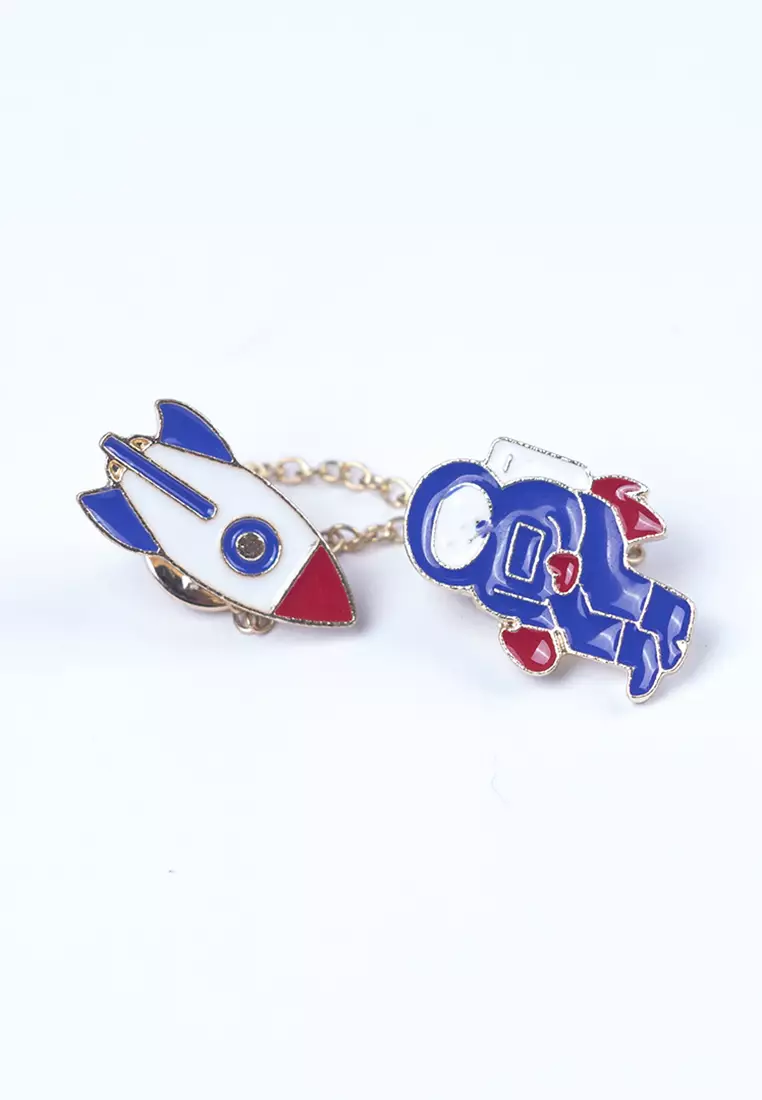 Houseofcuff lapel pin brooch bros untuk jas RANTAI GOLD DD