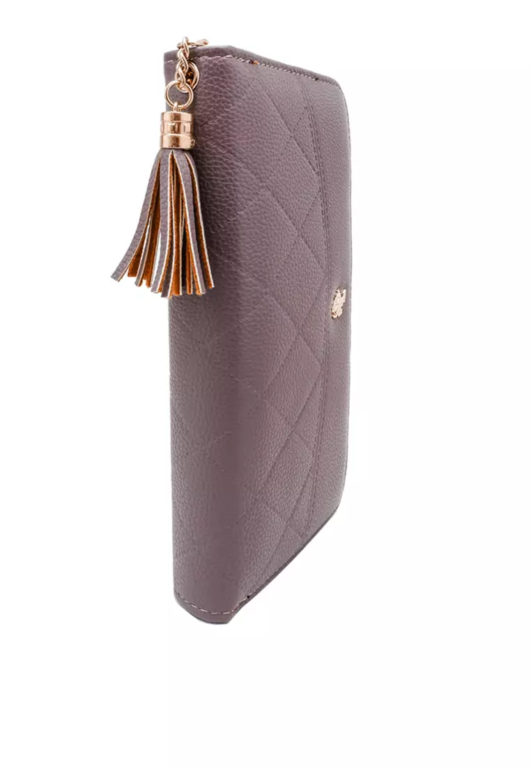 Women's Long Zipper Wallet (Dompet Panjang Ritsleting Wanita) - Ungu