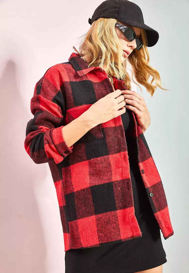 Pocketed Cashmere Lumberjack Shirt