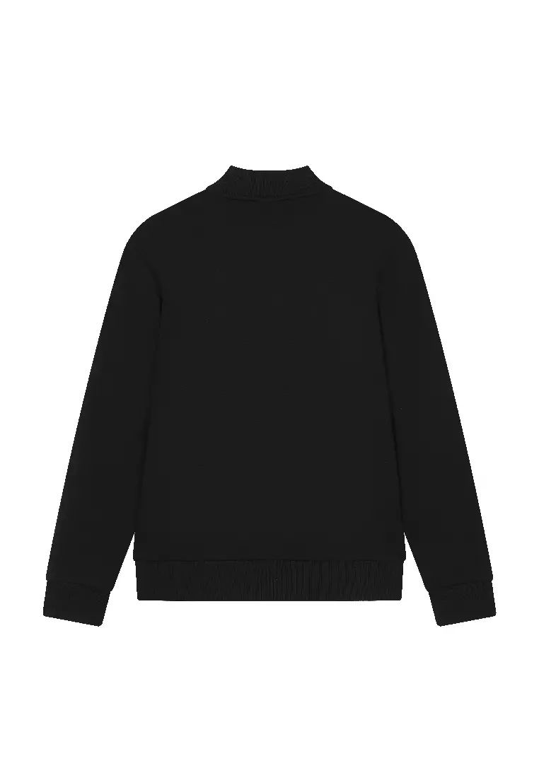 FILA CORE Men's WHITE LINE HERITAGE Knitted Jacket in Black