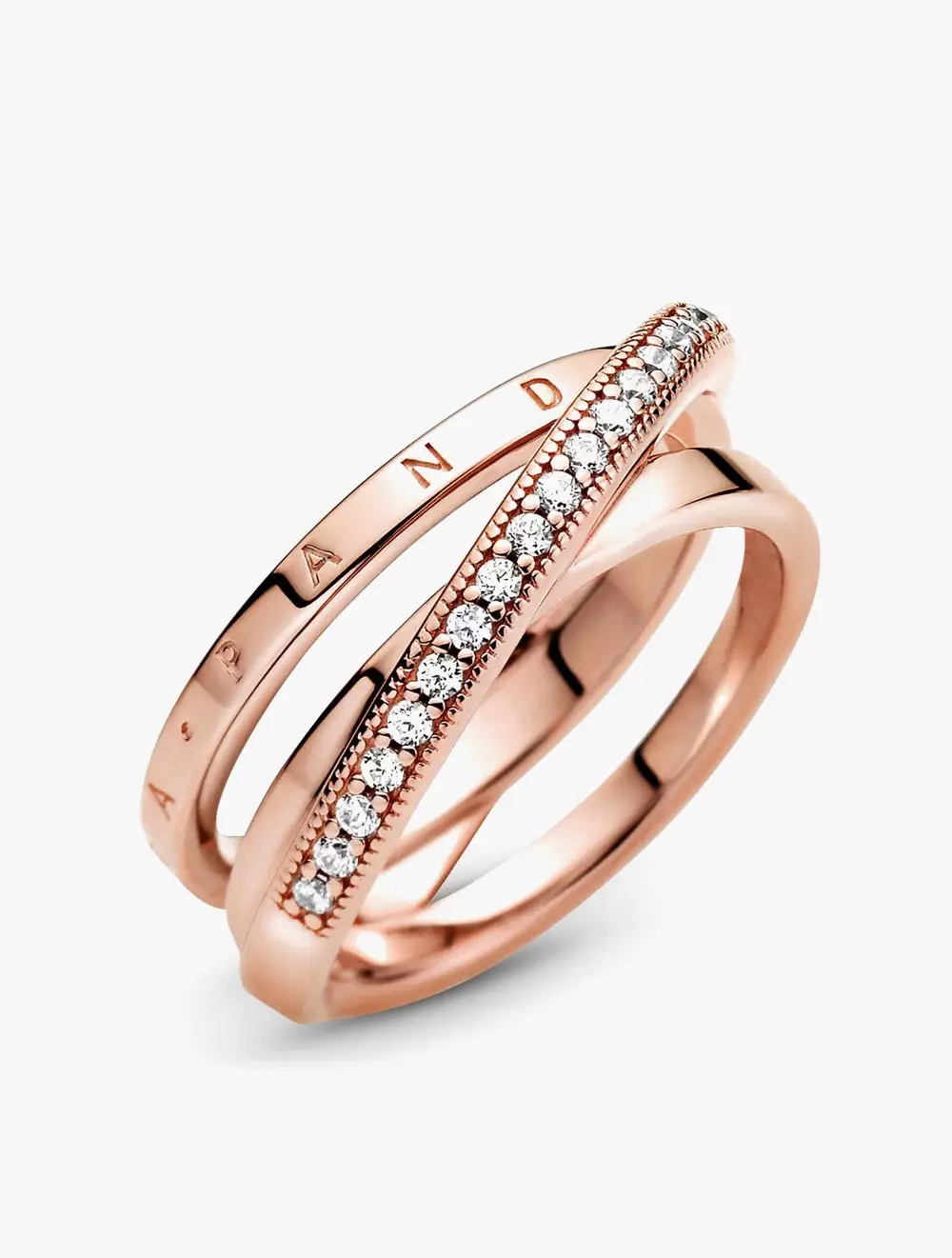 Pandora logo Pandora Rose ring with clear cubic zirconia