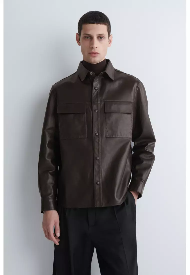 Buy COS LEATHER OVERSHIRT 2026 Online | ZALORA Philippines