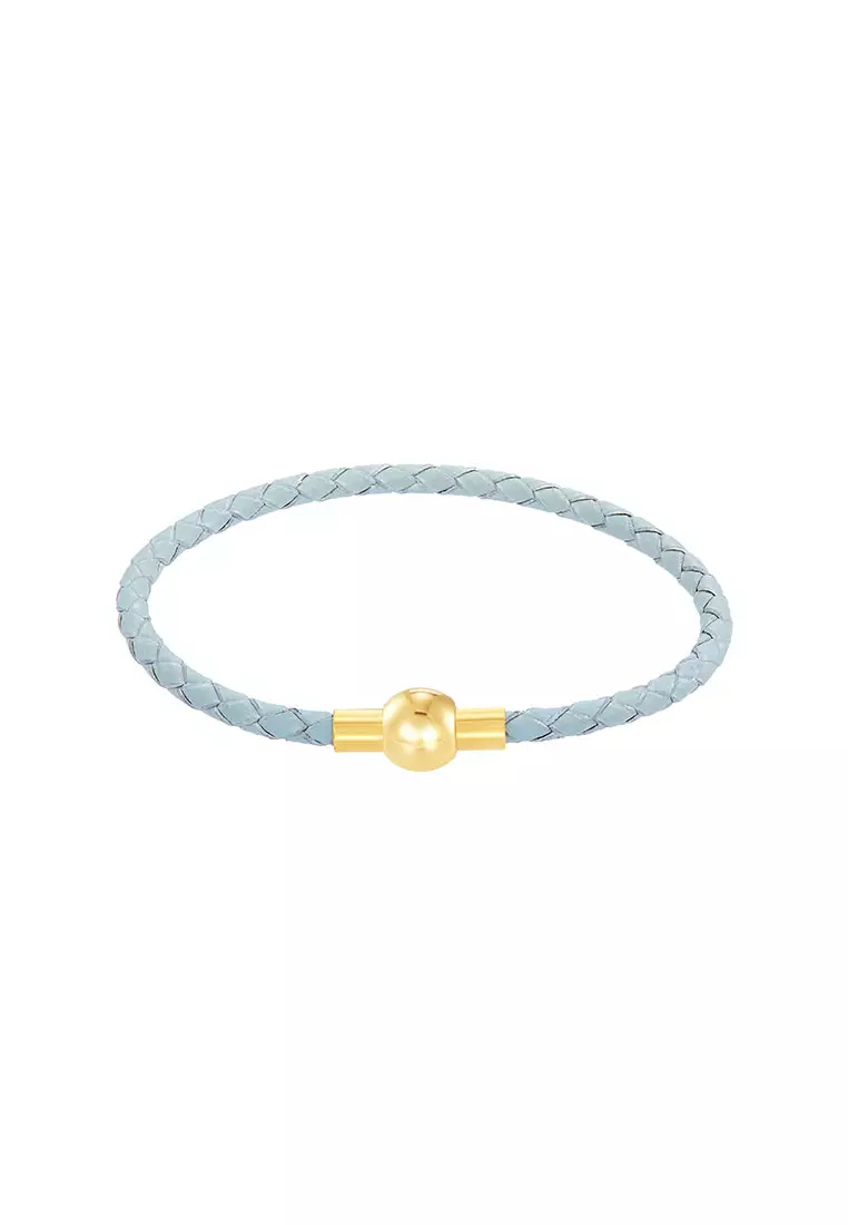 HABIB Leather Bracelet (Light Green Colour) PTW870822
