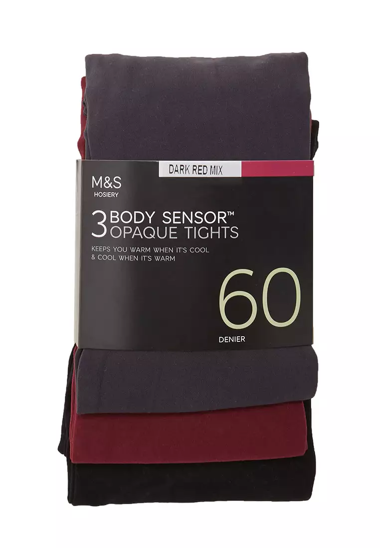 MARKS & SPENCER M&S 3pk 60 Denier Body Sensor Tights - T60/2209 2024, Buy  MARKS & SPENCER Online