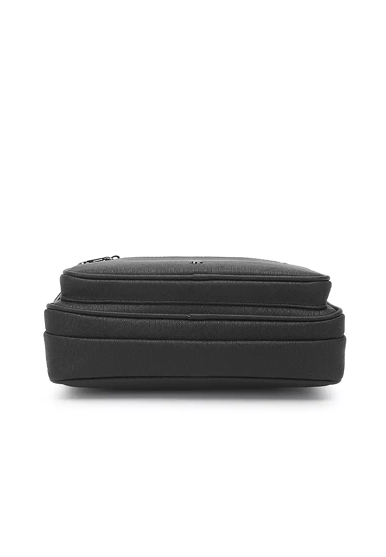 Men's Polo Sling Bag / Crossbody Bag - Black