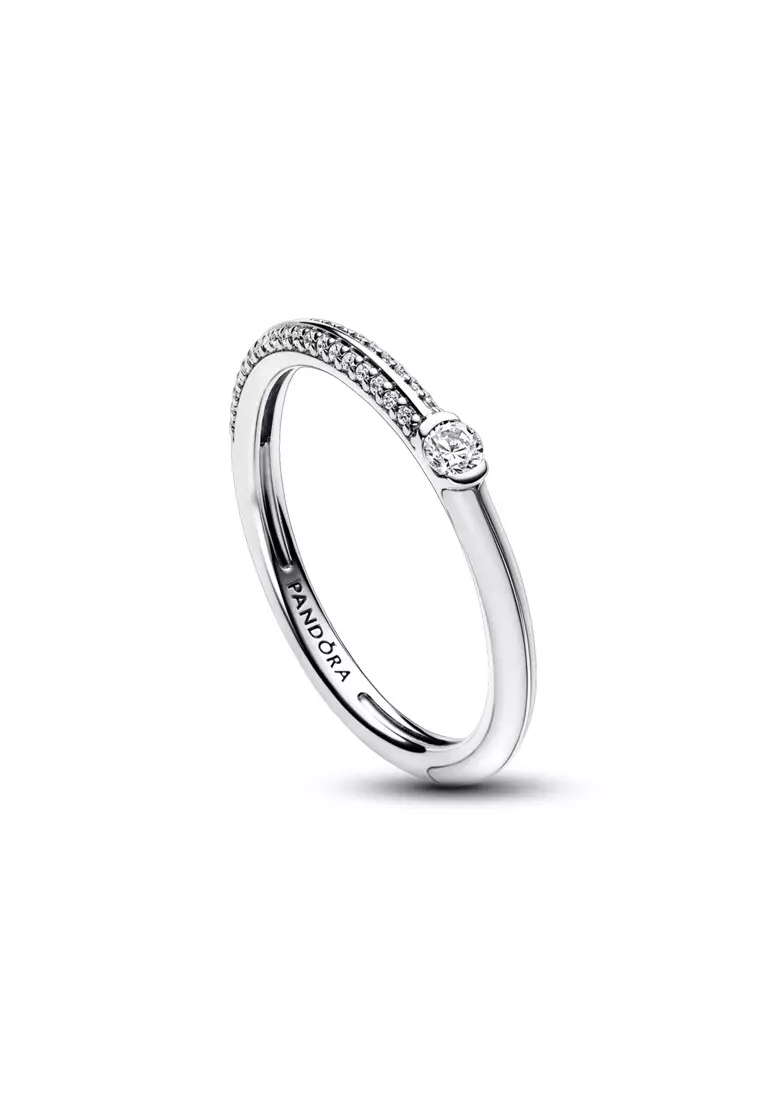 Pandora ME Pavé & White Dual Ring
