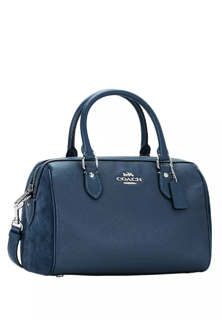 Buy Coach Coach Rowan Satchel Denim 2024 Online ZALORA
