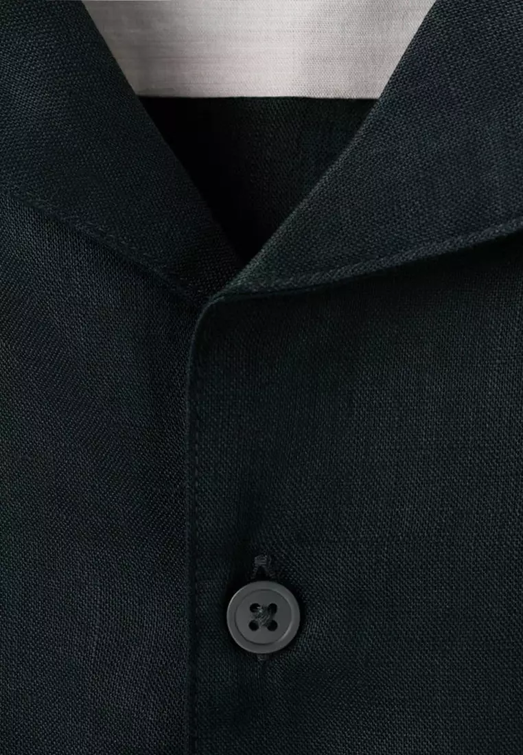 Regular-Fit 100% Linen Shirt