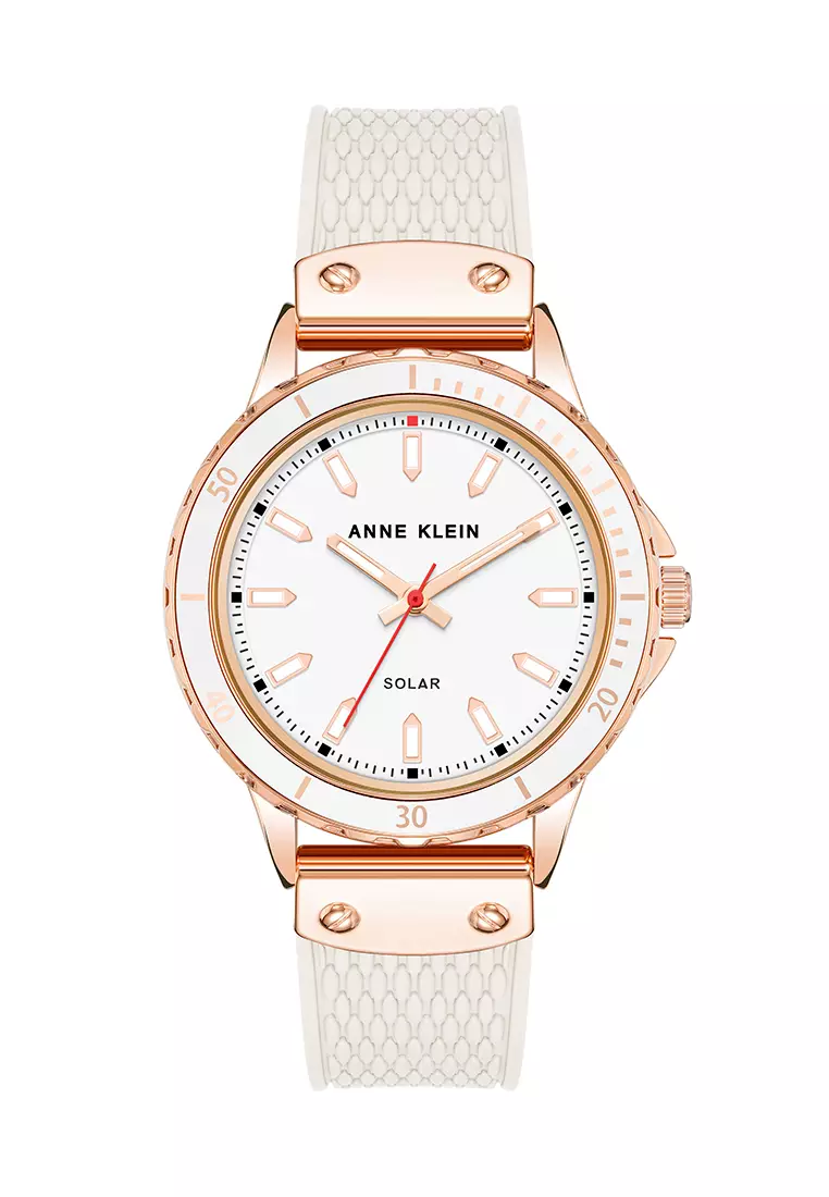 Anne klein watch white and rose gold best sale