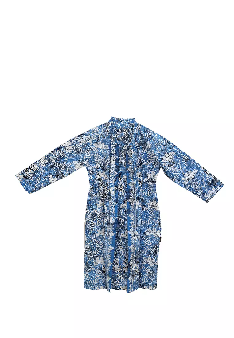 L.Blend Godho Outer Batik Wanita Biru
