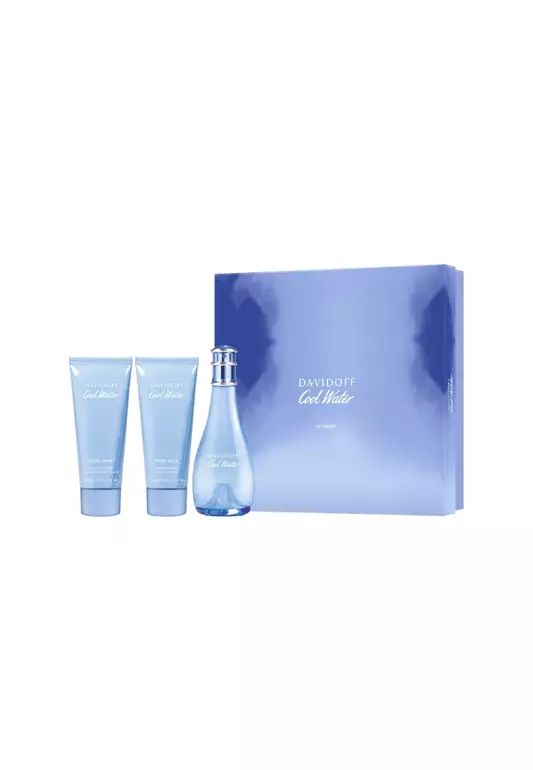 Cool Water Woman Fragrance Set 100ml + 75ml + 75ml (2024) - EDT For Her (Female Perfume) | Fragrance for Women