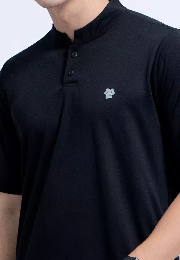 Tiento Naufal Baju Koko 3in1 Kurta Pria Dewasa Muslim Kerah Ciangi Casual Kerja Dry Fit Olahraga Ibadah Salat Lengan Pendek Ramadhan