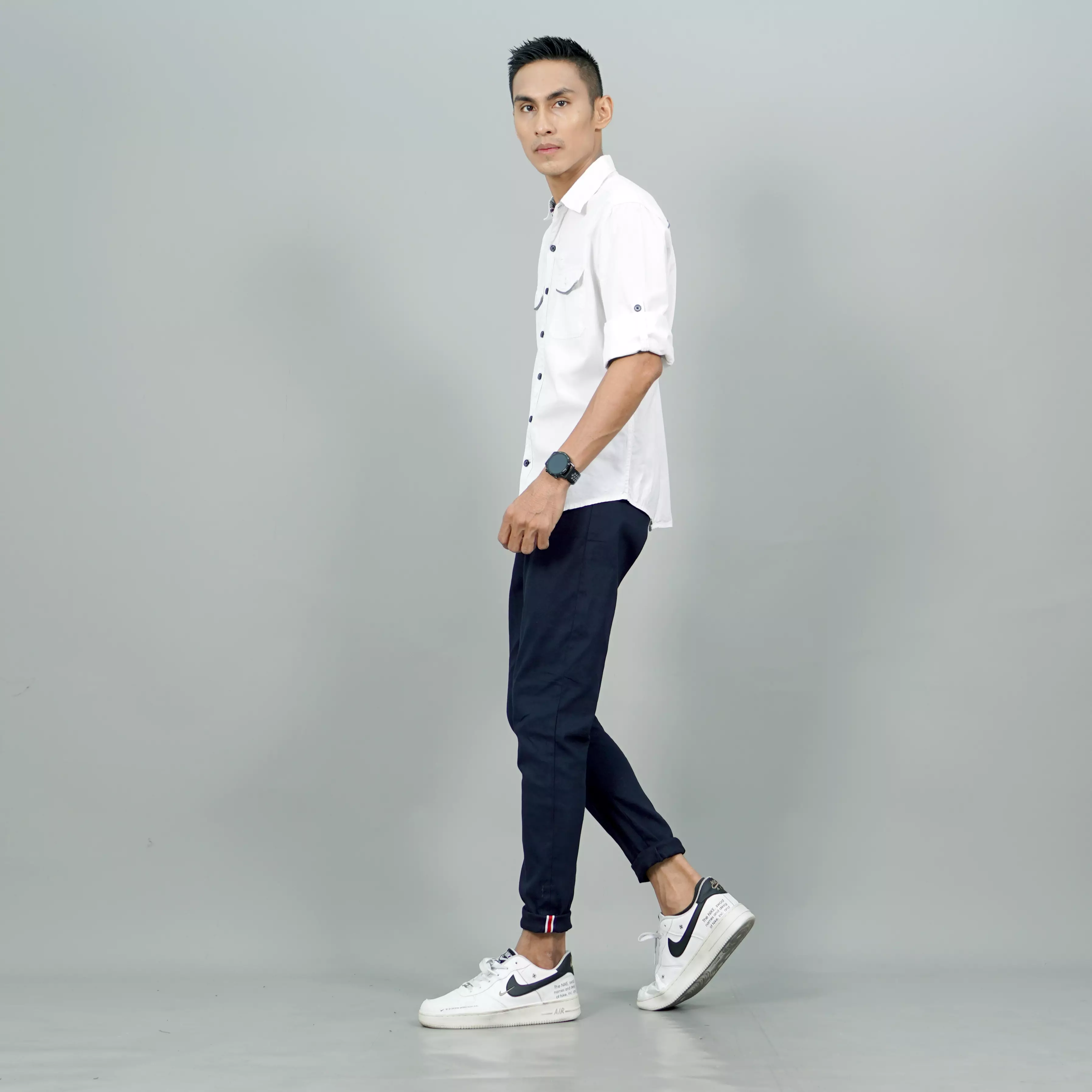 Okechuku JAVIER Celana Panjang Pria Celana Chinos Pria Chino Pants - NAVY