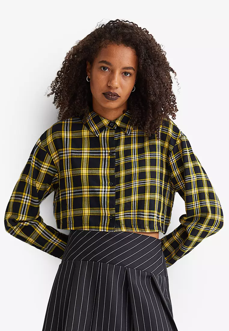Buy H M Cropped Cotton Shirt 2024 Online ZALORA Philippines