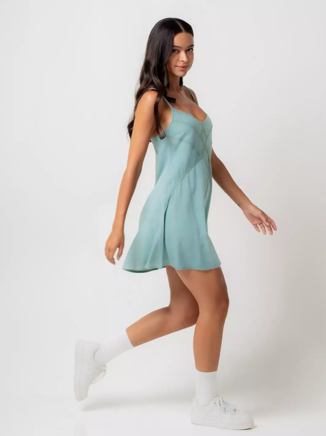 Comber Dress Vintage Seafoam