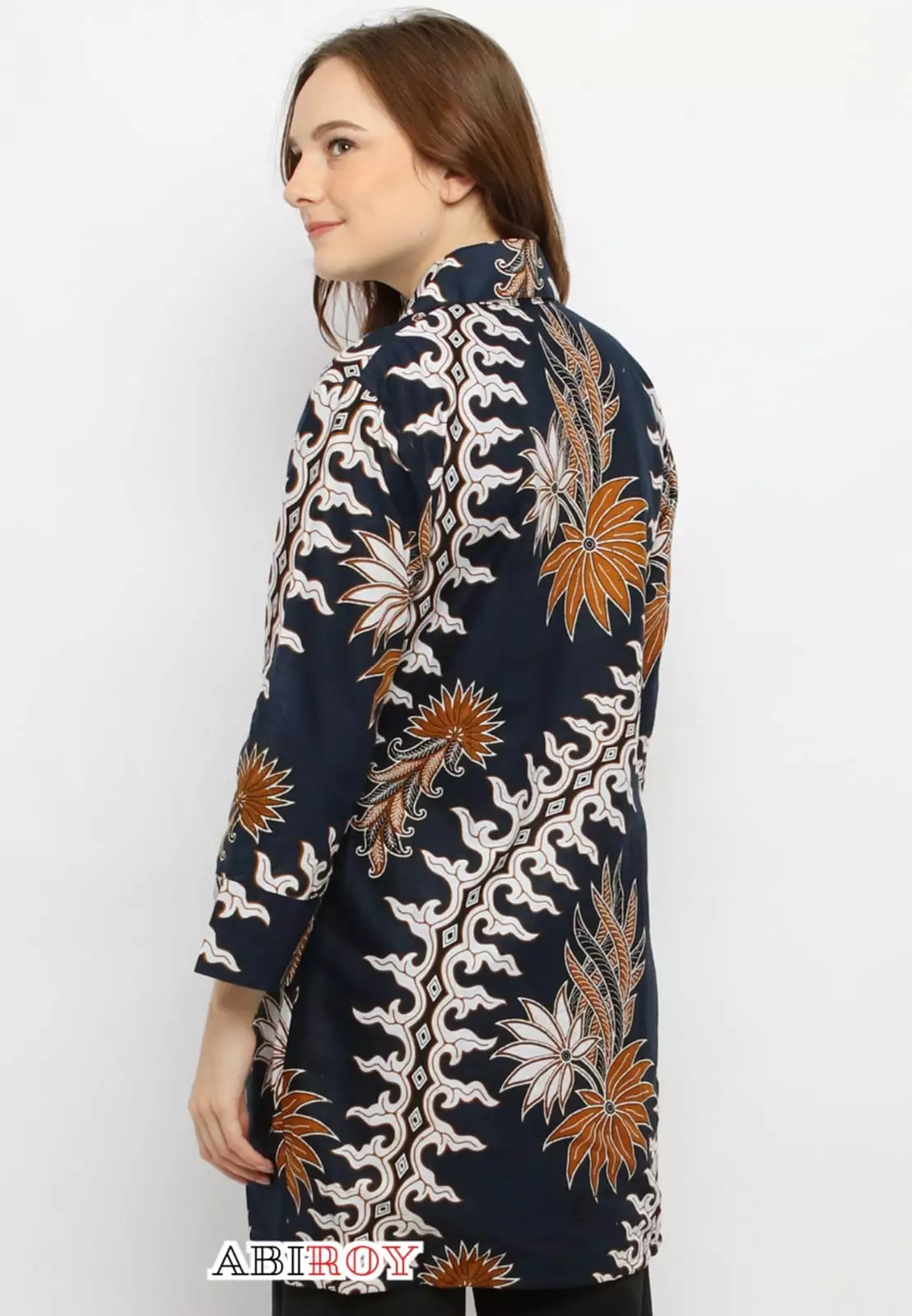 Tunik Batik SalyaNavy Premium