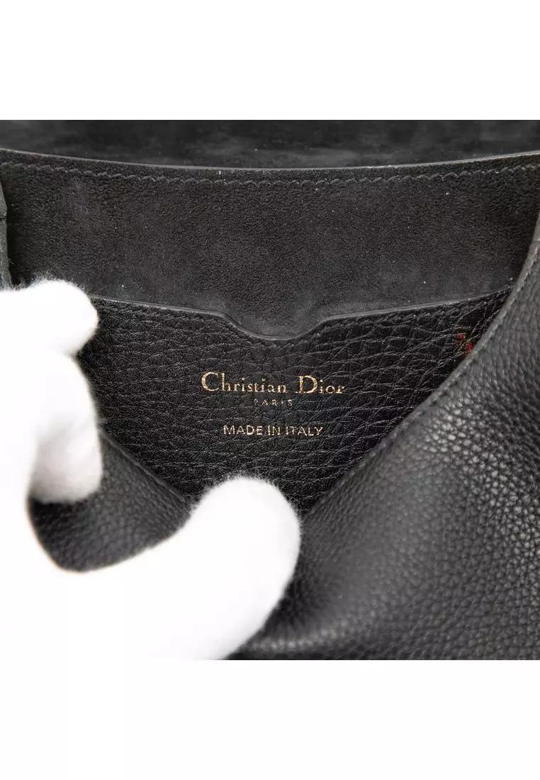 Pre-Loved Dior Small Grained Calfskin Bobby Crossbody