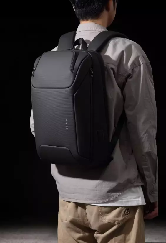 BANGE BG7802 Tas Ransel Tas Laptop Pria Backpack Pria 15.6 Inch-BLACK
