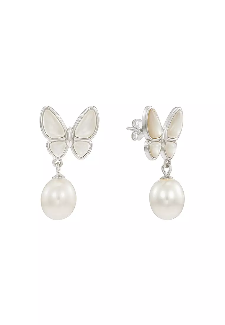 HABIB 925 Fresh Water Pearl Earrings Z4528S(1)-E(WG)