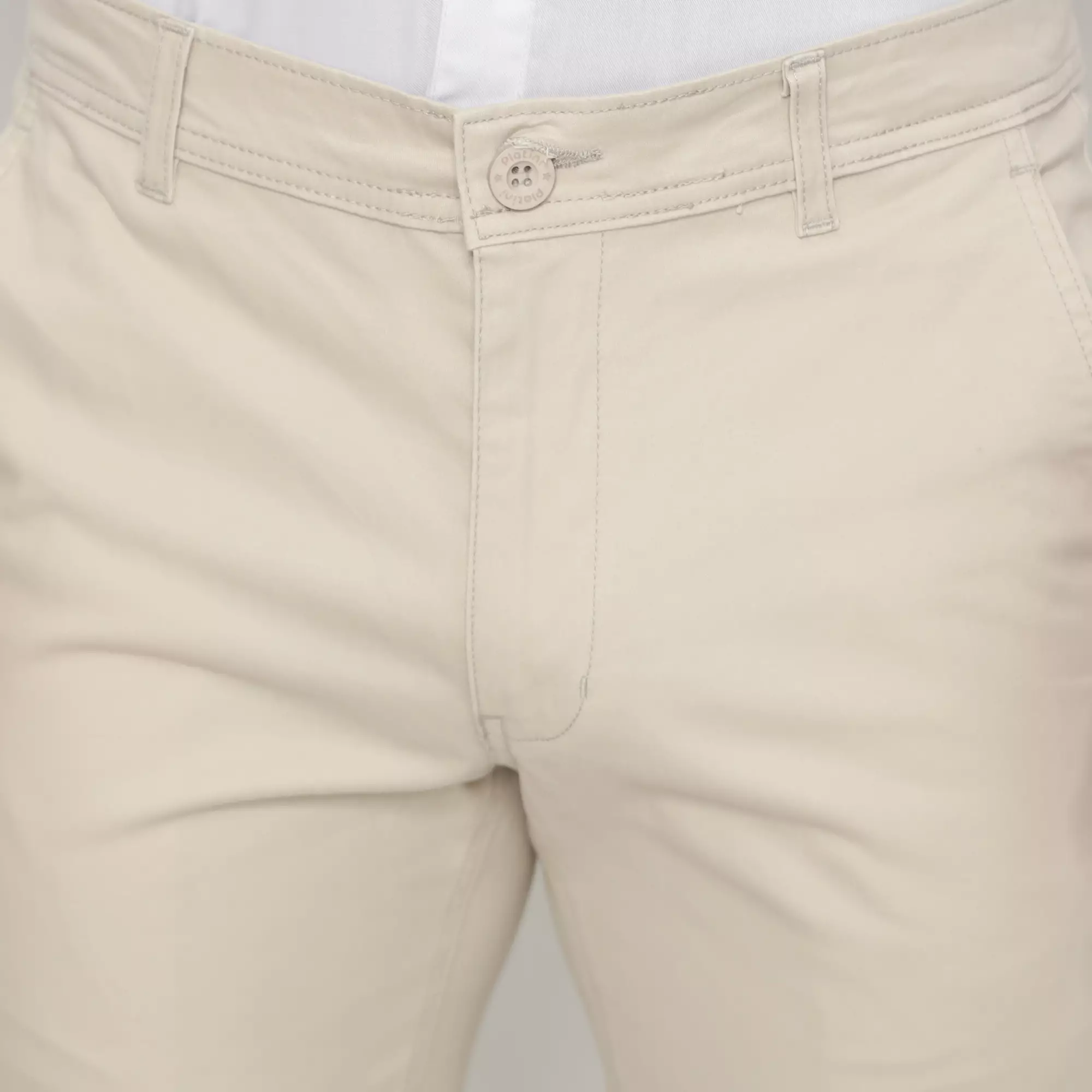 Platini Celana Pria Chino Panjang Krem Stretch 588032