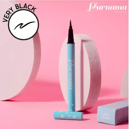 Purnama Beauty Waterproof Eyeliner Pen - Very Black