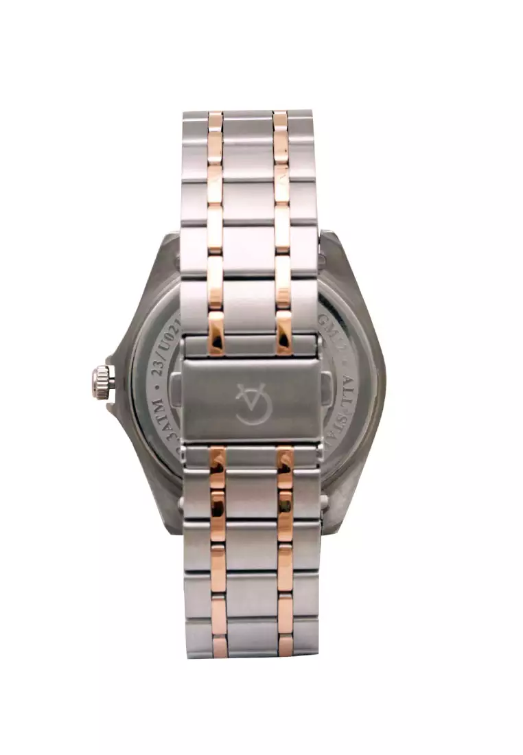 Alexandre Christie Jam Tangan Pria - Silver Rosegold - Stainless Steel - 8661 MDBTRSL