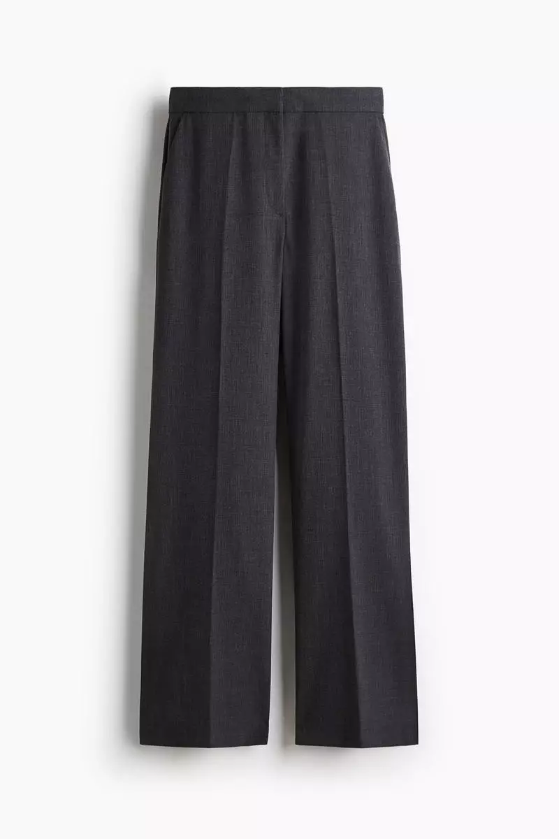 Straight crease-leg trousers