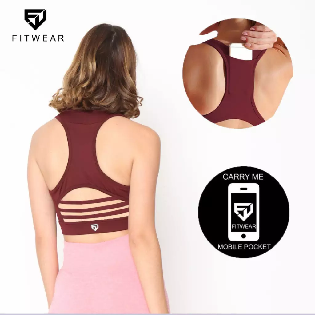 Fitwear - P-Freya Core Series Sportbra - Maroon