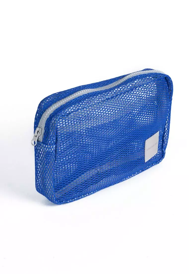Crossing Jules Everywhere Mesh Pouch (Large) - Blue/Grey