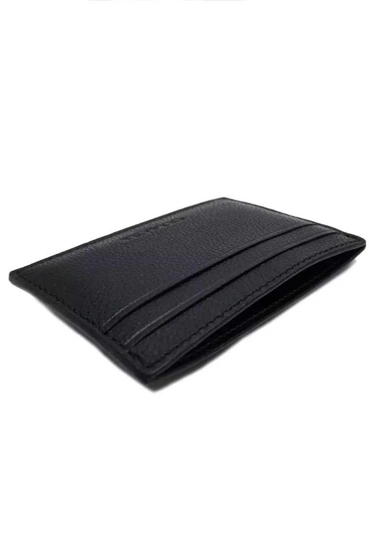 Coach Coach Mens Money Clip Card Case Black ZALORA