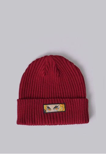 OXGN red OXGN x DemonSlayer Kyojuro Beanie EE580AC0DE3D9FGS_1