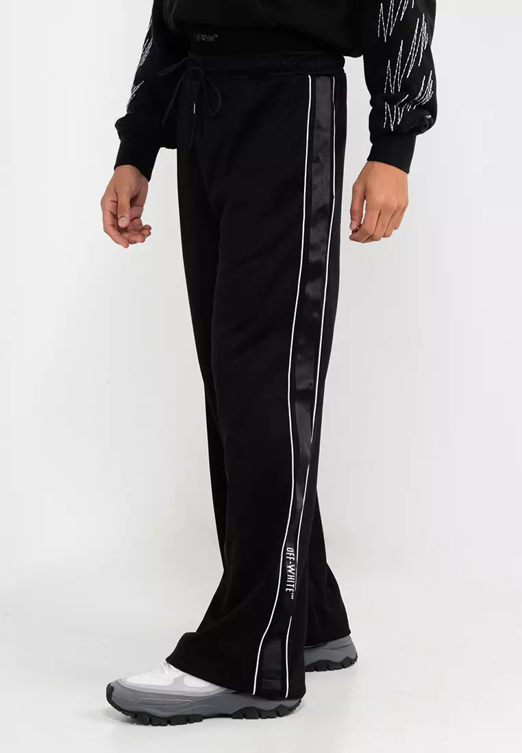 Track pants black white online
