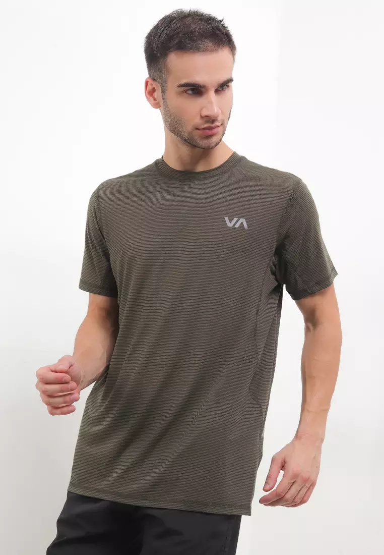 RVCA☆Sport Vent Stripe Short Sleeve コットン 半袖Tシャツ Sport Vent Short Sleeve Tee - RVCA