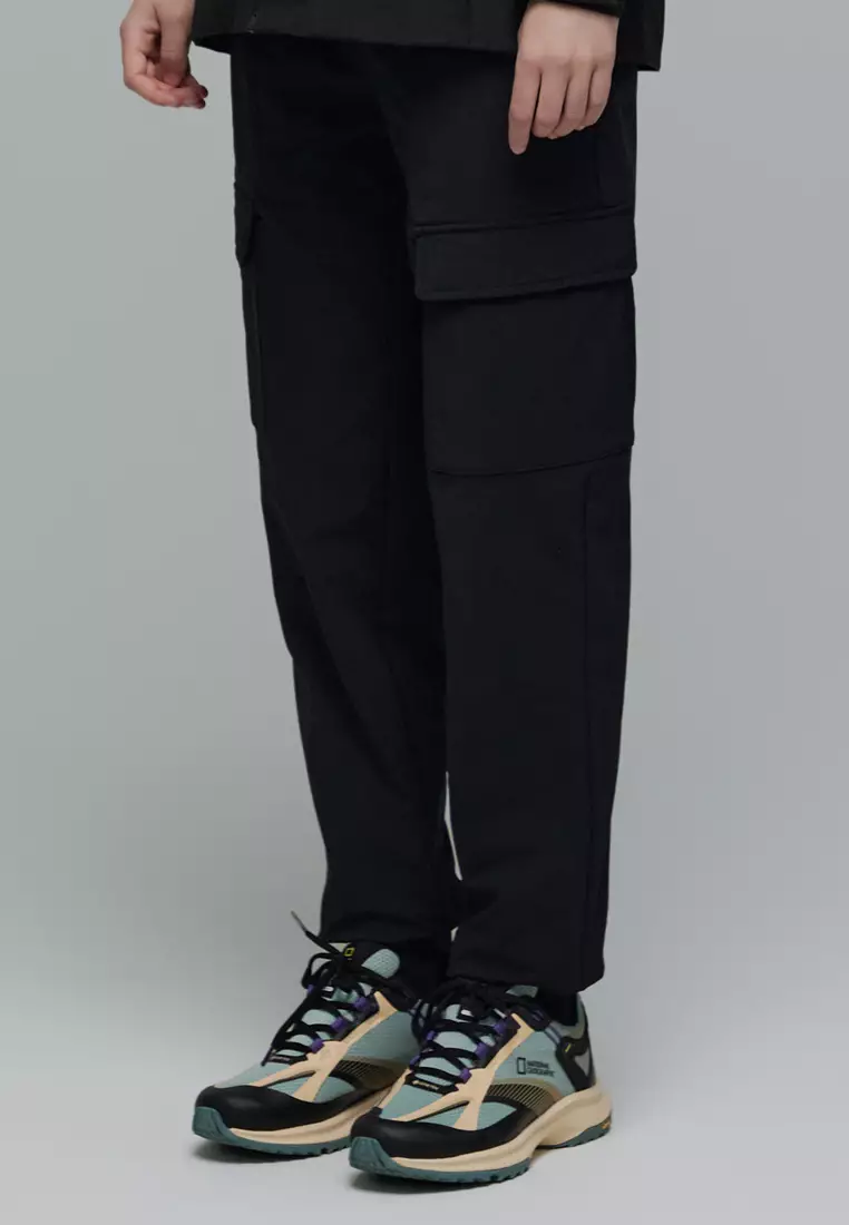 女裝ARCHELON梭織彈性運動束腳長褲