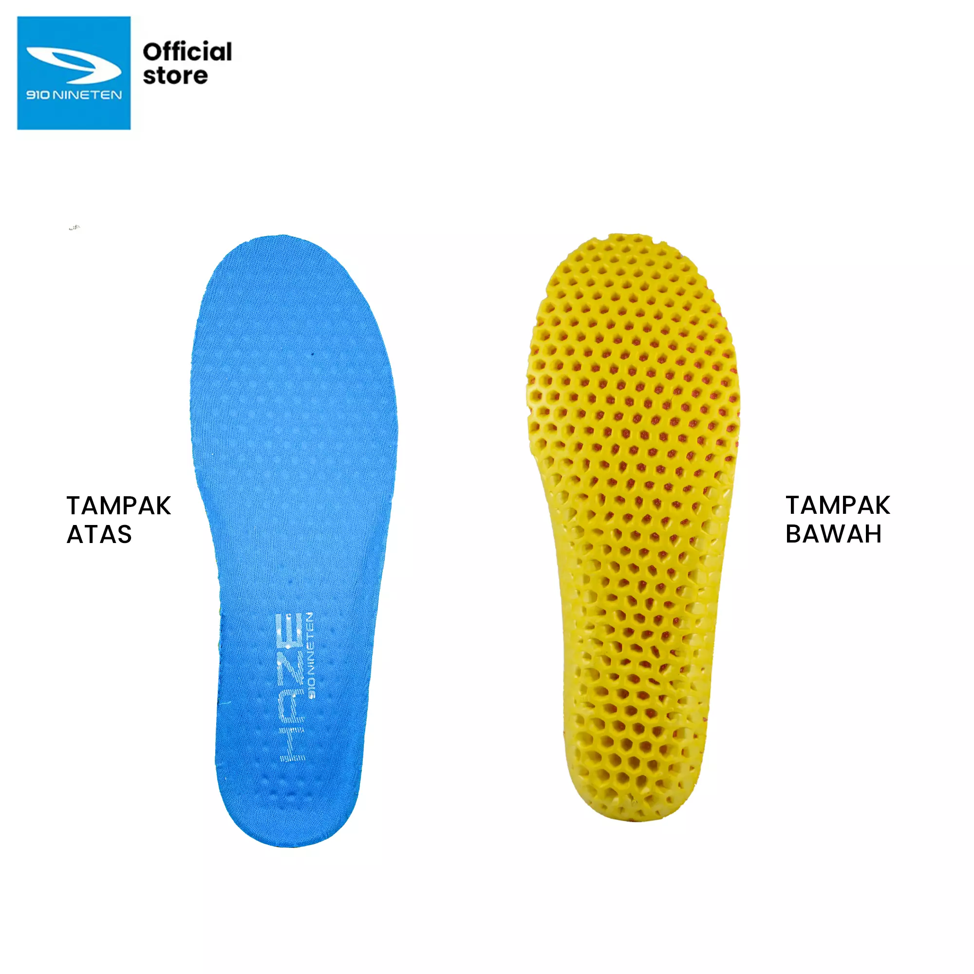 910 Nineten Haze 1.5 Sepatu Lari -Abu Muda/Biru/Putih