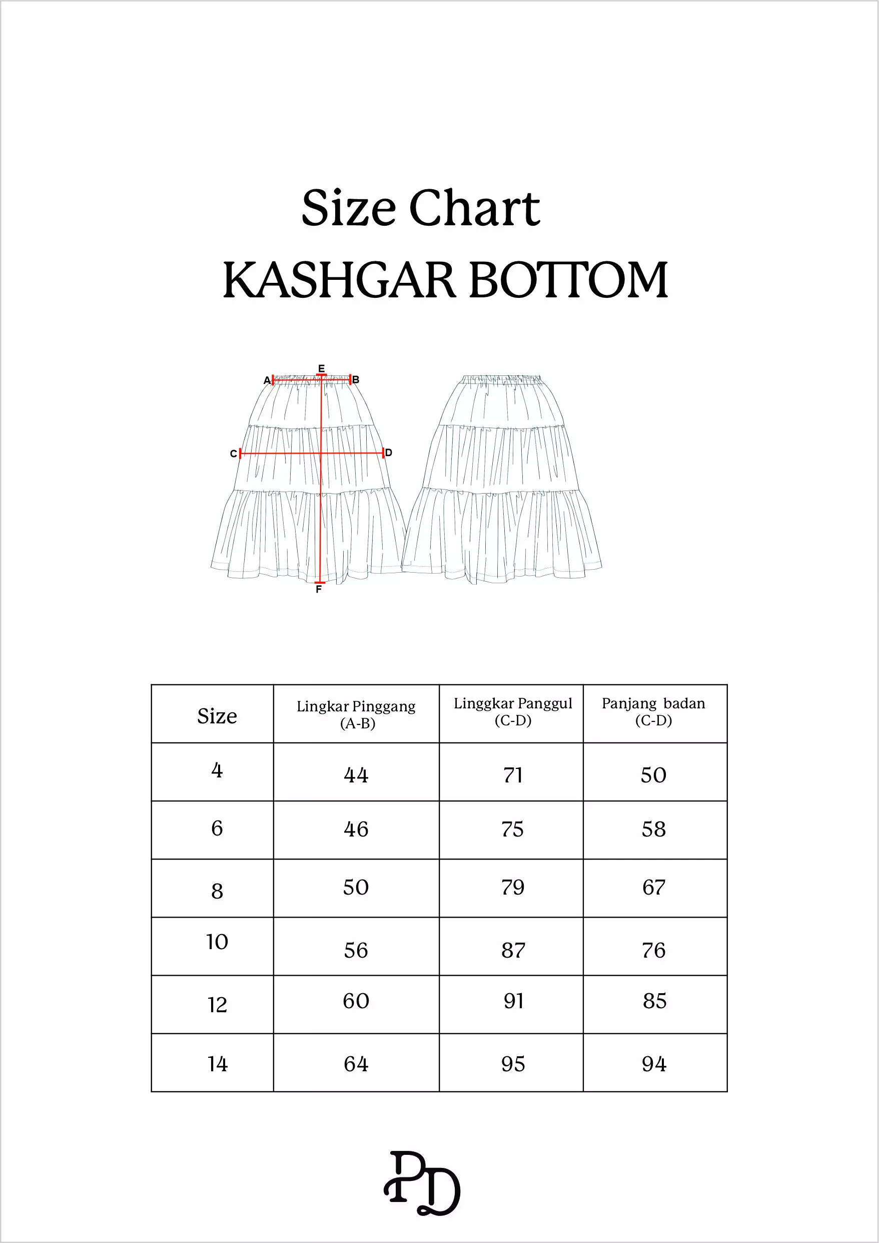 Pito Dito Girl Kashgar Setelan Panjang Anak Biru Denim - Size 4