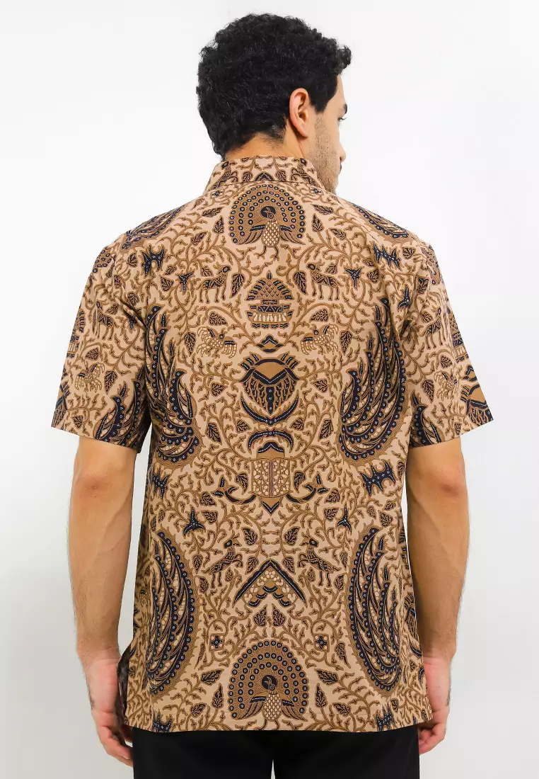 Kemeja Batik Printing Lengan Pendek Motif Waskita Pratama