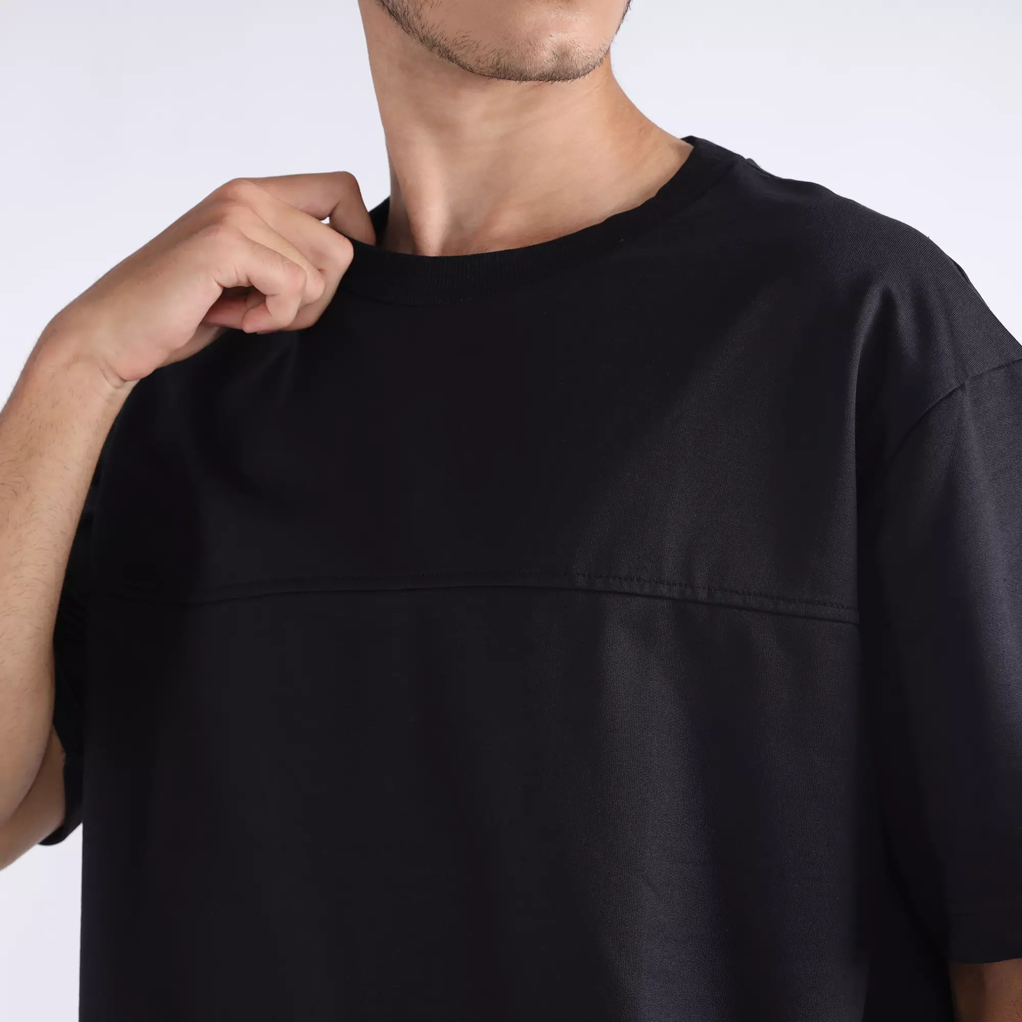 FACILITY by LARUSSO - Daze Boxy Tee - Jet Black