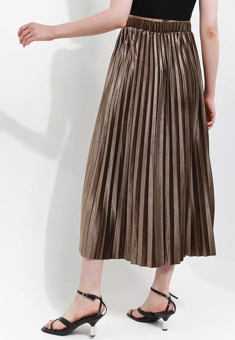 Pleated Skirt Velvet