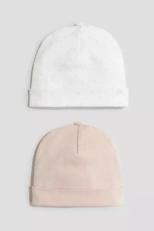 2-pack cotton beanies